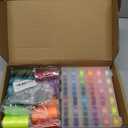 Eoehro 72pcs Sewing Thread Kit, 36 Colors, 400 Yards per Spool Polyester Thread, Prewound Bobbins, Sewing Machine Threads