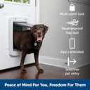 PetSafe Never Rust SmartDoor Connected Pet Door, Dog and Cat, Selective Entry and Exit, App Enabled Pet Door, Smart Device, Smartphone Controlled, Customize Schedule, Multiple Pets, Large