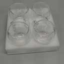 Mfacoy Double Wall Insulated Glasses Espresso Cups Set of 4 (50% Thicker), 5 oz Clear Coffee Cups with Handle, Shot Glasses, Suit for Espresso Machine, Latte, Cappuccino, Glass Coffee Mugs