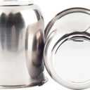 2Pcs 3.19in Trailer Wheel Center Caps Push Through Stainless Steel Hub caps for Truck SUV RV Wheel Rim, Chrome