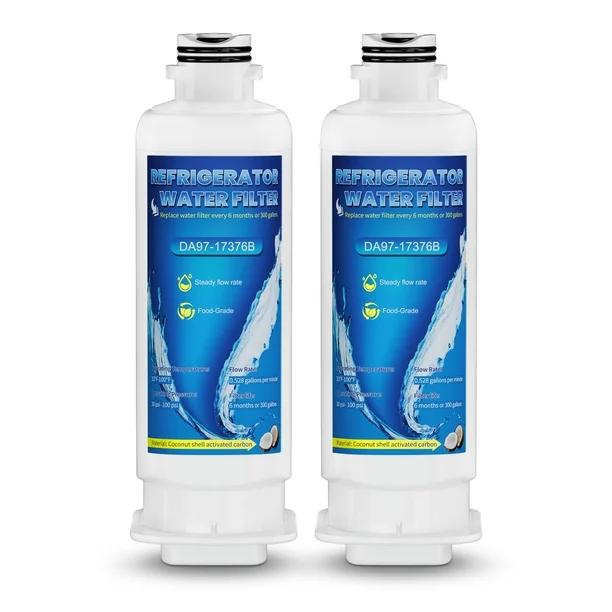 DA97-17376B Replacement for Samsung HAF-QIN/EXP RS27T5200SR WS645A RS22T5201SR RF28R7201SR RF32CG5400SR RF27CG5400SR RF29BB8600QL RF32CG5300SR RF29BB8600QL Refrigerator Water Filter 2PACK