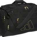 adidas Defender 5.0 Duffel Bag  Durable for Sports, Gym & Travel (Small (42L), Black/Gold Metallic)