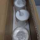 Kitchen Island Lighting, 3-Light Brushed Nickel Linear Chandelier Pendant Lights Kitchen Island with Glass Shade, Modern Farmhouse Chandeliers for Dining Room Bar Table Foyer Entryway