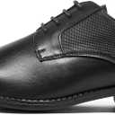 Bruno Marc Men's Oxford Dress Shoes (Black, US 9.5)