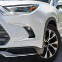 Front Fog Lights Covers Compatible With Toyota New Grand Highlander 2024 2025 2026 Fog Lamp Frame Trim Replacement Exterior Car Accessories ABS 2PCS(Glossy Chrome Style)