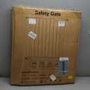 DEARBB Triple Lock Baby Gate for Stairs Doorways and House 31" to 86" Extra Wide Pressure Mounted Easy Walk Through Auto Close Safety Pet Gate White 49.21-67.32"