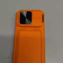 SSLOTSCASE for iPhone 17 Pro Case with Card Holder & Camera Stand & Kickstand & Slide Camera Lens Cover & Wallet, Military-Grade Heavy Duty Men Women Phone Case Cover for iPhone 17 Pro 6.3'', Orange