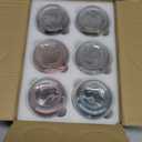 NETANY 6-pack 24oz Glass jars with Airtight Lids, Overnight Oats Containers with Lids, Wide mouth Mason Salad jars, Glass Food Storage Containers for Snacks Yogurt Spice Sugar