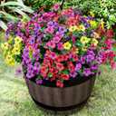 Lnoicy 20 Bundles Artificial Fake Flowers Faux Eucalyptus Flowers for Outdoor Outside,Fake Plants UV Resistant for Porch/Garden/Home Decoration5 Color