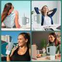 2 x Silicone Boot Compatible with Sinple Midern 24/30/40 oz Tumbler with Handle/Trek Pivot, Protective Anti-Scratch Bottle Bottom Sleeve Cover Compatible with Sinple Midern Tumbler (Bling Sea Glass Sage)