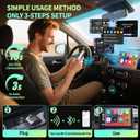2026 Upgraded 2-in-1 Wireless CarPlay Adapter & Android Auto Wireless Adapter, Bluetooth Car Adapter for Wired to Wireless, Fast & Stable Auto-Connect, 5G WiFi & BT 5.4, Plug & Play (USB-C/A)