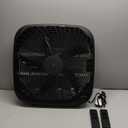 3 Speed Box Fan, Indoor Electric Fan for Home Cooling, 5 Blades, Lightweight Design, 67 Watts, 20-Inch, Black, 6.8"D x 20.86"W x 21.33"H
