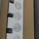 40 inches Large Farmhouse Vanity Light for Bathroom, Farmhouse Bathroom Vanity Light with Bubble Glass Shades, 5-Light Rustic Over Mirror E26 Base