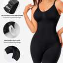 Nebility Women's Shapewear Bodysuit Tummy Control Body Suit Built in Bra | Tank Camisole, Seamless Mid Thigh Body Shaper