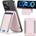 for Magsafe Wallet, 180 Adjustable Phone Grip & Card Holder, Strongest Magnetic Wallet for iPhone 17/16/15/14/13/12 Series, Holds 6+ Cards, Hidden Slot, RFID Blocking with Adjustable Stand