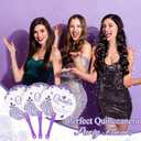 25 Quinceanera Party Favors for Guests Quinceanera Hand Fans Bulk Christmas Plastic Handheld Fans Mis Quince Gift for Girls Sweet 15 Birthday Party Decor Gift Adults Souvenirs (Purple)