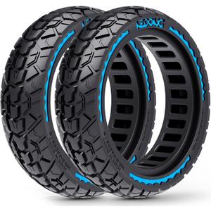 2-Pack 10x2.50 Scooter Tire Tubeless, Upgrade Your Scooter with 60/70-6.5 Off-Road Airless TIre, 10x2.5-6.5 Replacement Tyres for Segway Max G2/G30 Series, Gotrax G6/G5/G MAX/ECLIPSE, etc