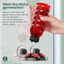 MrCrafts Window Hummingbird Feeder 16oz - Attract 8X More Hummingbirds with Red Diamond-Textured Glass, Ideal for Attracting Wild Birds Outdoor, Bird Watching Gift for Women & Nature Lovers