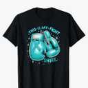 This Is My Fight Shirt Cervical Cancer Awareness T-Shirt, S