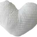Reversible Luxurious Throw Pillow Core Heart Shaped Soft Throw Pillow Core for Chair Bed Couch Living Room Bedroom, 16"x20"