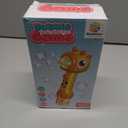 Bubble Machine Wand for Kids Toddlers, Double-Layer Bubble Blower with LED Lights and 2 Bubble Refill Solutions, Outdoor Birthday Party Favors Gifts for Boys Girls Ages 3 4 5 6 7 8 (Green Seahorse)