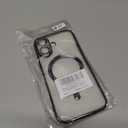 Designed for iPhone 17 Case Magnetic, Compatible with Magsafe, Camera Control Button, Camera Lens Protector, Clear Soft TPU Plated Phone Case for iPhone 17, Black