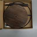 NOWHYX 360° Rotating Sunglass Organizer, Multiple Eyewear Display Rack for Women & Men, Eyeglass Holder Stand with Wood Tray for Jewelry, Watches & Keys, Holds 1216 Glasses(COLOR:Brown)