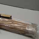 LazBlinds No Tools No Drill Cordless Bamboo Roman Shades, Light Filtering Window Treatment, Roll Up Bamboo Blinds for Windows 34'' W x 64'' H, Acorn