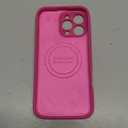 Ktele Magnetic for iPhone 16 Pro Max Case [Compatible with Magsafe] [Premium Silicone Satin-Smooth Touch] Slim Shockproof Anti-Scratch Microfiber Lining Case, 6.9 inch, Pitaya