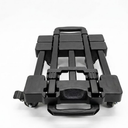 KEDSUM Folding Hand Truck with 6 Wheels Collapsible Dolly Cart with Wheels, Thickened Upgraded Steel Trolley Cart for Easy Moving, No-Assembly, with Straps