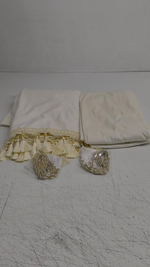 Ivory Curtains 2 Pack 54x88