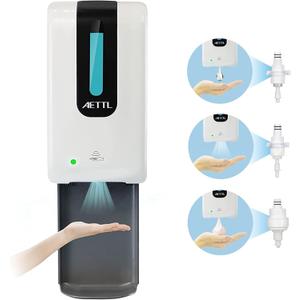 Soap Dispenser,Touchless Automatic Foaming Hand Sanitizer Dispenser Wall Mount, 40oz Motion Sensor Foam Liquid Refill Bottle Sanitizer Dispensing for Bathroom Kitchen Home