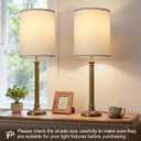 White Linen Tall Drum Lamp Shades Set of 2, 10"Top x10" Bottom x 13"High, Lampshade Replacement for Table Lamp Floor Lamp, Natural Linen Lampshades, Spider, Harp Holders Included, Easy Assembly