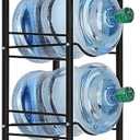 LIANTRAL Water Cooler Jug Rack, 4-Tier Heavy Duty Water Bottle Holder Storage Rack for 5 Gallon Water Dispenser, 5 Gallon Water bottle Holder, 5 Gallon Water Jug Holder