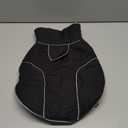 Lelepet Warm Dog Coat Reflective Dog Fleece Vest Waterproof Jacket Windproof Winter Cold Weather Coats with Adjustable Buckle Jackets for Dogs, Black, M