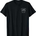 Daytona Beach Bike Week Retro Distressed Motorcycle Design T-Shirt (Small, Black)
