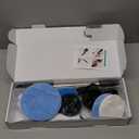 Leebein Electric Spin Scrubber, Cordless Cleaning Brush with 8 Replaceable Brush Heads, Tub and Floor Tile 360 Power Scrubber Dual Speed with Adjustable & Detachable Handle for Bathroom Kitchen Car