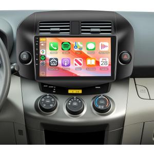Car Radio Stereo for Toyota RAV4 2007-2011 2+64G, 10.1" Touch Screen/Android 13/Wireless CarPlay/Android Auto/DSP EQ/GPS/WiFi/Bluetooth/FM/RDS/SWC/HD Backup Camera