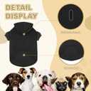 Dog Sweaters for Large Dogs Dog Hoodie Fleece Sweater Soft Clothes Sweatshirt with Pocket Hoodie for Large Dogs (Black & XXL)