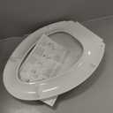 KOHLER 4636-RL-0 Cachet ReadyLatch Elongated Slow Close Toilet Seat, Soft Close Toilet Seat Quiet Lid, Contoured Grip-Tight Bumpers Installation Hardware, Apartment Essentials, White