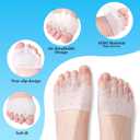 Toe Separators,Toe Separators For Women & Men, Toe Spacers, Breathable Bunion Corrector, dea for Mortons Neuroma, Blisters, Diabetic Feet, Hammer Toe, Rapid Pain Relief 4 Colors (8 PCS)