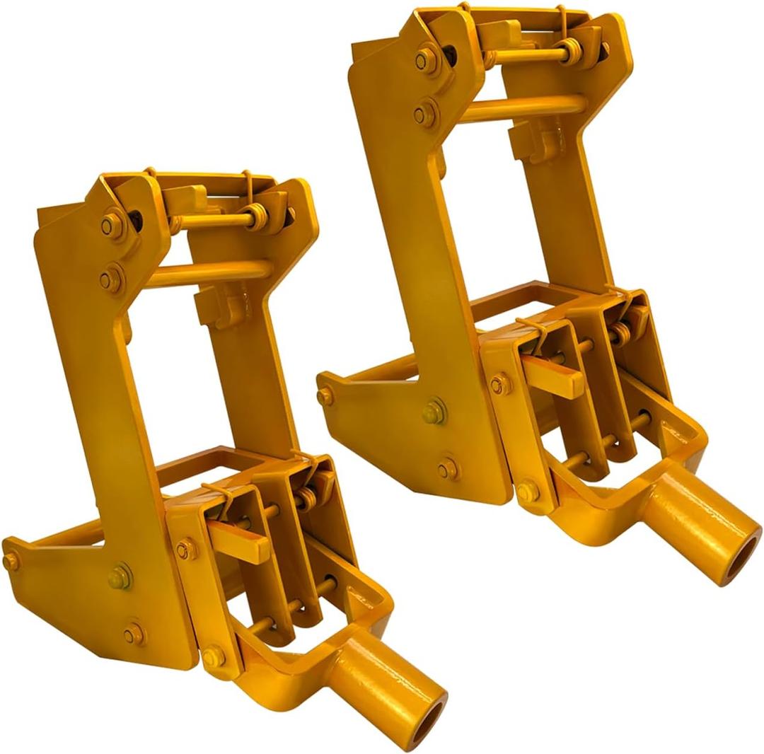 2 PCs Portable Wall Jack for Framing, Use with 1-1/2 X 3-1/2 In Fir Poles Or 1 In OD Steel Pipe, Malleable Casting Iron Wall Jack for Lifting Wall Beams, Capacity of Lifting 1,000 lbs, 2 Pack