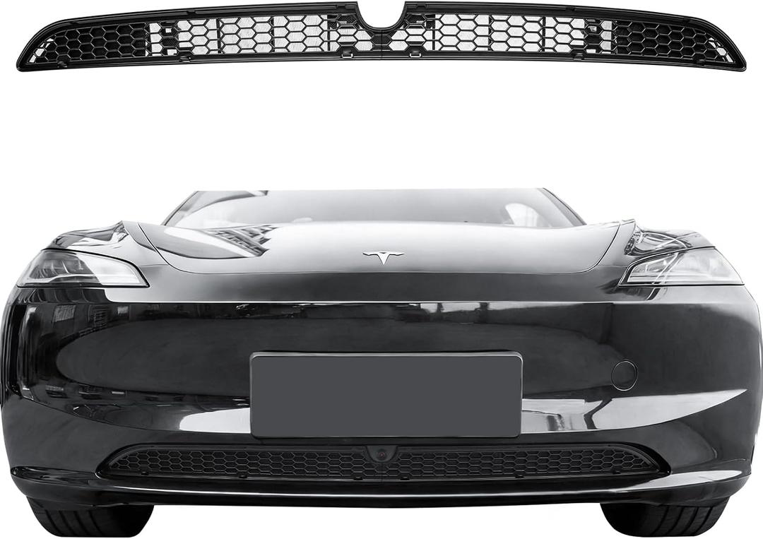 Grille Mesh Inserts for New 2026 Tesla Model 3 Highland with Front Camera Version Front Air Inlet Vent Grille Cover Replacement for Tesla Model 3 2026 Accessories (Not Fit Model 3 Performance)
