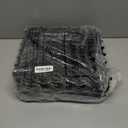 24 Pack Drainage Tiles Modular Interlocking Floor Tiles with 1 Pc Plastic Hammer 12" x 12" Cushion Mat Non Slip Rubber Floor mat with Holes for Pool Bathroom Deck Kitchen Patio (Black)