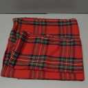 AQOTHES Pack of 2 Christmas Plaid Decorative Throw Pillow Covers Scottish Tartan Cushion Case for Farmhouse Home Holiday Decor Red and Green, 24 x 24 Inches