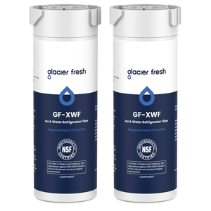 GLACIER FRESH XWF Replacement For GE XWF Refrigerator Water Filter Pack of 2 (Not for XWFE)
