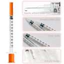 1ml 30G Syringe with 13mm Needle, Disposable Individually Wrapped, Pack of 30