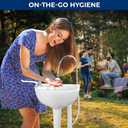 SereneLife Portable Hand Washing Station, 100+ Hand Washes, Hands-Free Foot Pump, Soap Dispenser, and Drain Hose, Ideal for Outdoor Events, Camping, Boating and Worksites