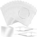 Fuse Bead Boards, 9Pcs 5mm Large Square Clear Plastic Beads Pegboards, 2Pcs Beads Tweezers and 9Pcs Ironing Papers, as A Gift for Children and Adults who Love DIY Craft Beads