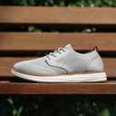 Bruno Marc Men's KnitFlex Craft Mesh Oxfords Sneakers Casual Dress Lace-Up Lightweight Walking Shoes, Size 9, Grey, SBOX2406M